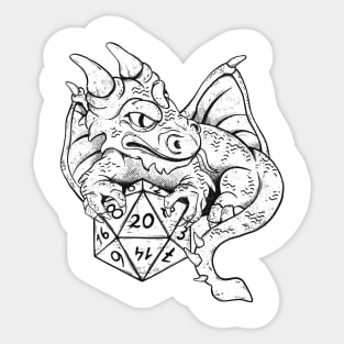 Dragon RPG Dice Tabletop Gaming Sticker